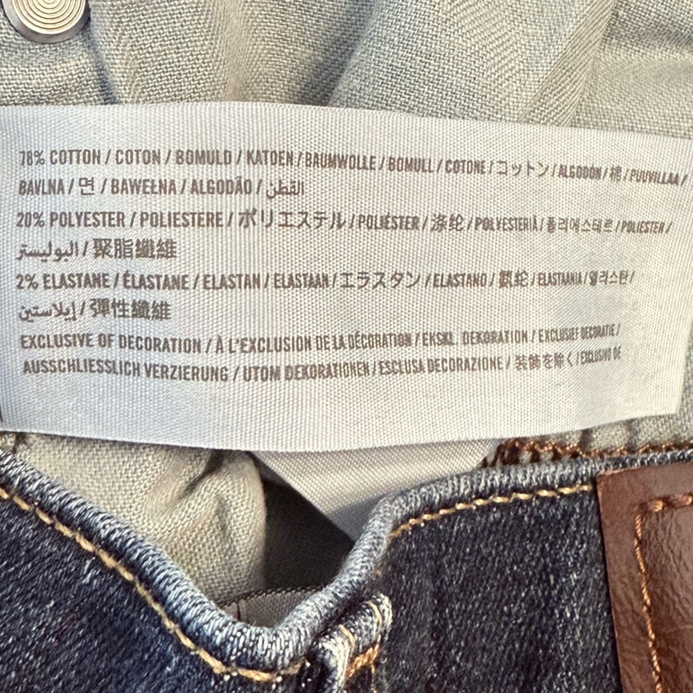 Hollister Dark Wash Super Skinny Leg Jeans Young Men’s 28x34 Blue Jeans - Picture 8 of 9